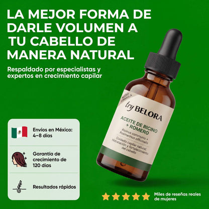 BELORA™ Aceite de Ricino + Romero