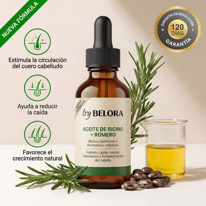 BELORA™ Aceite de Ricino + Romero